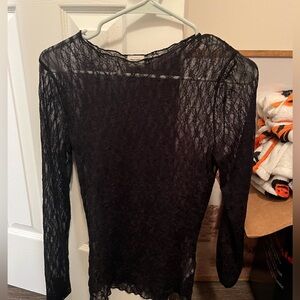 A&F Black Lace Long Sleeve